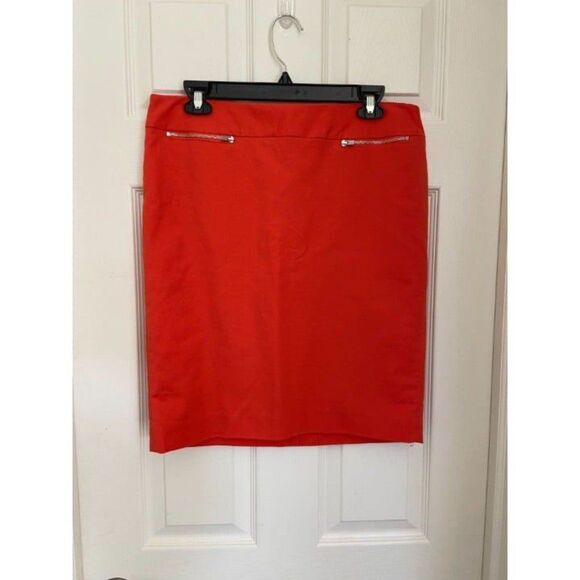 Orange Calvin Klein Skirt (Size 8) - Picture 1 of 3